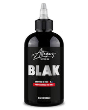 Allegory BLAK botella frontal 8 oz muestra diseño y facilidad de uso