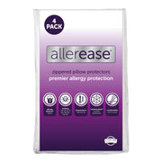 Aller-Ease empaque frontal mostrando las cuatro fundas y beneficios visibles