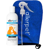 Allerpet frasco 12 oz frente mostrando diseño y beneficio de reducción de caspa