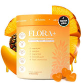ALLFEMME envase frontal de Flora+ que muestra dosis y beneficios visibles