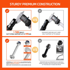 Ally Peaks detalle del tubo de acero 1.7mm con recubrimiento antiolvido