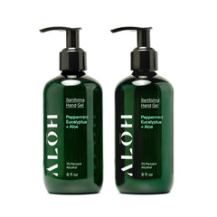 ALŌH pack frontal con dos botellas mostrando diseño y beneficios hidratantes