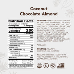 ALOHA corte de barra con textura interior y ingredientes integrales visibles