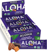 ALOHA front box showing twelve bars and clear organic labeling for convenient pantry storage
