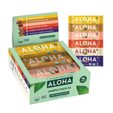 ALOHA imagen frontal del empaque mostrando variedad y conveniencia