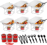 ALPHA LIVING front packaging showing full chafing dish kit and convenience