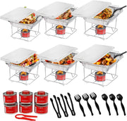 ALPHA LIVING front packaging showing full chafing dish kit and convenience