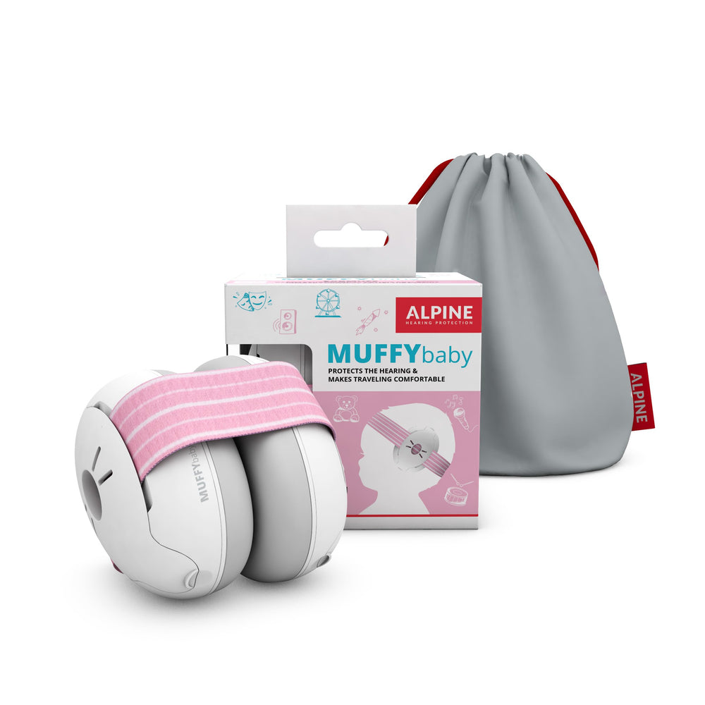 Alpine Muffy Baby front view showing soft cups and compact shape for comfort
