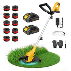 ALSO GO front view of string trimmer showing compact profile and easy handling benefit