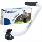AltitudeCraft paquete frontal mostrando el mango ergonómico y ventajas de postura