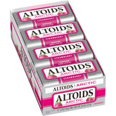 ALTOIDS tin front view showing brand and strawberry flavor for quick grab-and-go freshness