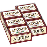 Altoids front tin showing cinnamon branding and compact benefit