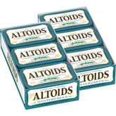 Altoids front tin showing wintergreen label and portable benefit