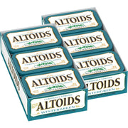 Altoids front tin showing wintergreen label and portable benefit