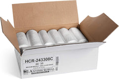 Close-up of Aluf Plastics coreless roll for faster bag changes and compact storage