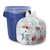 Aluf Plastics frente del empaque pack de 100 bolsas claras, muestra cantidad y tamaño
