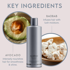 ALURAM etiqueta con ingredientes y beneficios visibles al consumidor