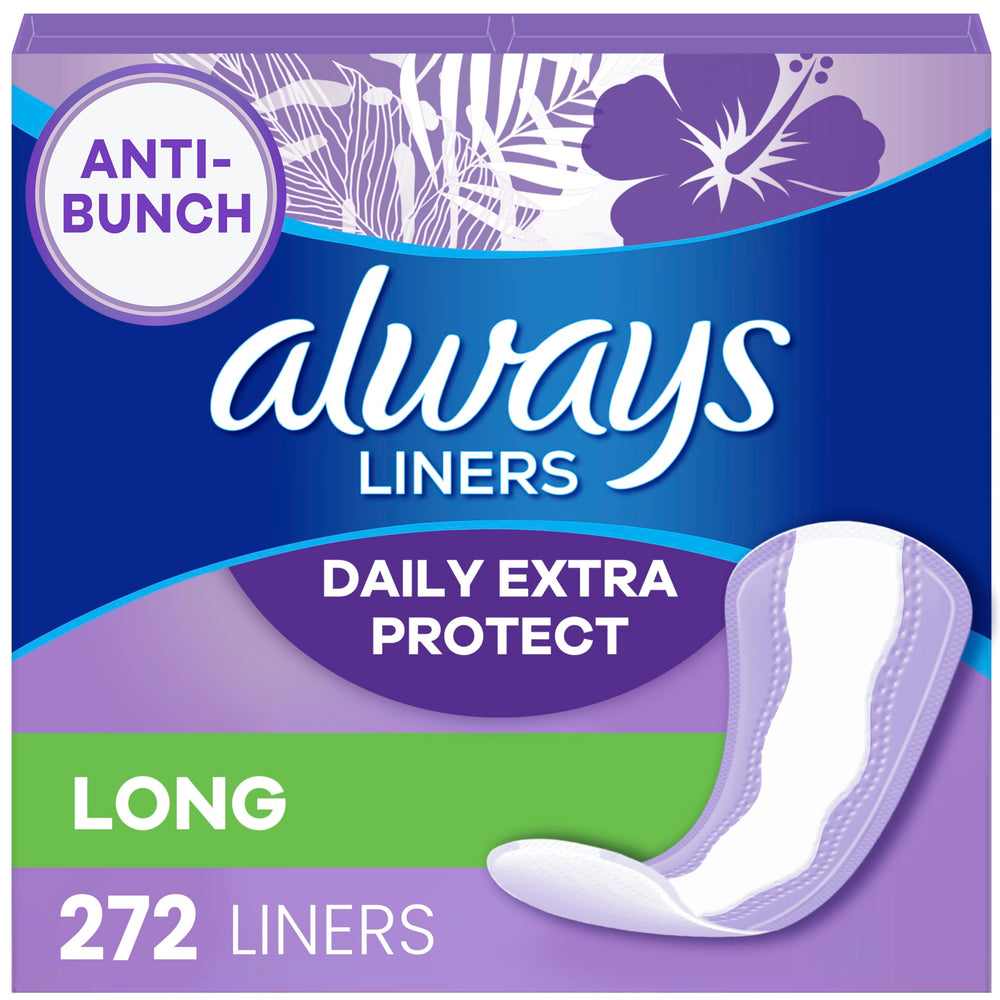 Always paquete frontal con diseño y cantidad clara, protección visible