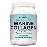 AMANDEAN envase frontal del colágeno marino 500g mostrando la marca y beneficio de pureza