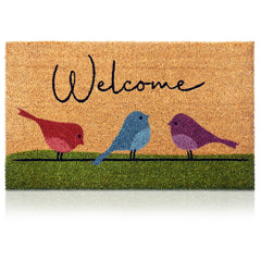 AMARU DOOR MATS felpudo frontal con diseño de aves aporta bienvenida elegante