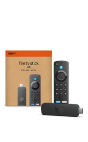 Amazon Fire TV Stick 4K front view showing compact design and HDMI plug for easy setup