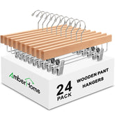 Amber Home front view of 24-pack hangers shows neat storage and uniform look