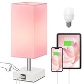 Ambimall lámpara rosa frontal mostrando diseño elegante y tamaño compacto