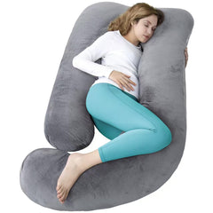 AMCATON almohada U frontal mostrando forma y tamaño para soporte completo
