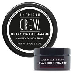 American Crew envase frontal de pomada 3 oz mostrando etiqueta y fijación