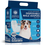 American Kennel Club paquete frontal mostrando cantidad y tallas para conveniencia