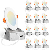Amico front view of 12-pack downlights showing packaging and contents for easy selection