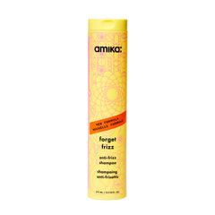 Amika botella frontal 275 ml mostrando diseño y beneficio anti-frizz