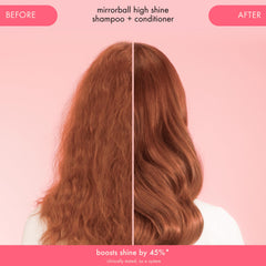 Etiqueta de Amika Mirrorball enfocada en ingredientes antioxidantes y protección del color