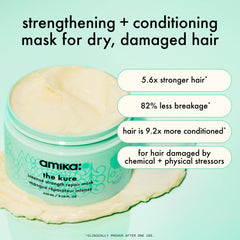 amika textura cremosa de la mascarilla para hidratación profunda