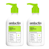 AmLactin frente pack 2 unidades mostrando envases y beneficio hidratante
