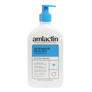 AmLactin pump bottle front showing label and benefits
