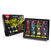 Amos front packaging showing 4-pack gift box and playful branding for gifting