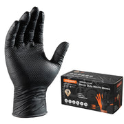 ANBOSON frente del paquete mostrando 100 guantes y talla X-Large