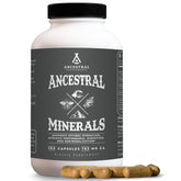 Ancestral Supplements frasco frontal mostrando 180 cápsulas y diseño de etiqueta