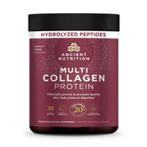 Ancient Nutrition front packaging showing product jar and brand benefit