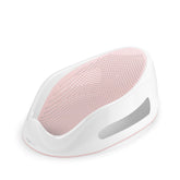 Angelcare soporte de baño frontal rosa mostrando su forma ergonómica y seguridad
