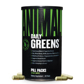 Animal Daily Greens front packaging showing daily 30-pack convenience and clarity