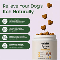 Aniwell DermaPrex perro comiendo muestra aceptación y facilidad de uso