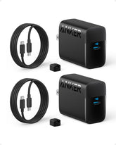 Anker 45W front view showing compact charger and ports for fast charging
