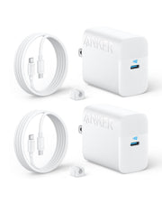 Anker 45W charger front view showing compact design and charging port, reliable power
