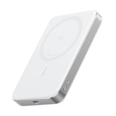 Anker MagGo power bank front view showing compact design and portability benefit