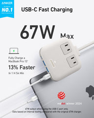 Anker Nano 67W detalle de textura y acabado sostenible con PCR