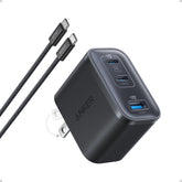 Anker Nano 70W frontal mostrando puertos USB-C y potencia