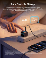 Anker Nano cargando un iPhone 17 mostrando velocidad y estabilidad