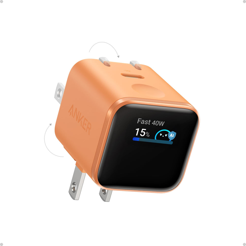 Anker Nano frontal mostrando pantalla y beneficio de control visual